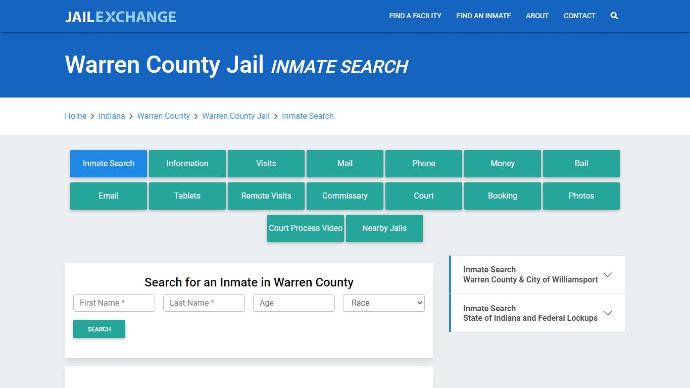 Warren County Jail, IN Inmate Search: Roster & Mugshots